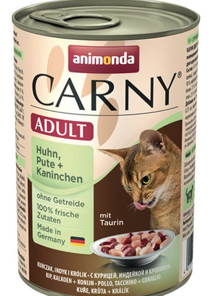 Animonda Carny Adult Kurczak, Indyk + Królik puszka 400g