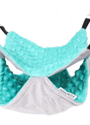 MIMIKO Pets Hamak dwupoziomowy 30x30cm miętowy