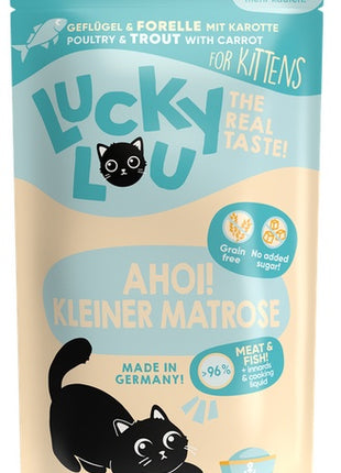 Lucky Lou Lifestage Kitten Drób i pstrąg saszetka 125g