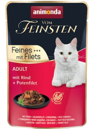 Animonda vom Feinsten Cat Adult Wołowina + filet z indyka saszetka 85g