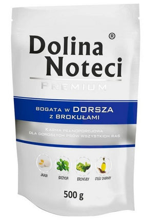 Dolina Noteci Premium Pies Dorsz z brokułami saszetka 500g