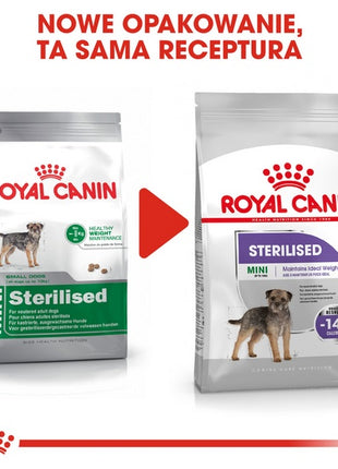 Royal Canin Mini Sterilised karma sucha dla psów dorosłych, ras małych, sterylizowanych 3kg