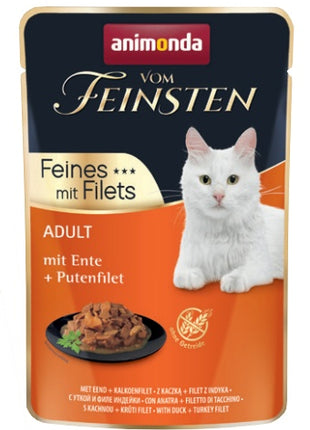 Animonda vom Feinsten Cat Adult Kaczka + filet z indyka saszetka 85g