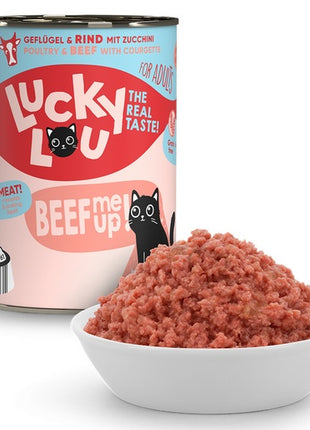 Lucky Lou Lifestage Adult Drób i wołowina puszka 400g