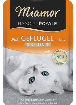 Miamor Ragout Royale Kitten z Drobiem w galaretce saszetka 100g