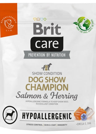 Brit Care Hypoallergenic Dog Show Champion Salmon & Herring 1kg