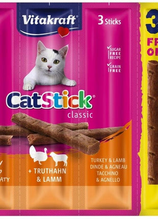 Vitakraft Cat Stick Classic indyk + jagnięcina 4szt (3+1 gratis)