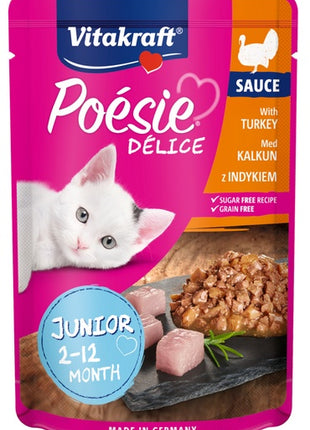 Vitakraft Poesie Deli Sauce Junior indyk saszetka 85g