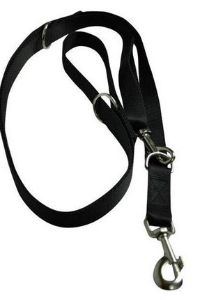 CHABA Smycz taśma regulowana - 10mm x 130/260cm czarna