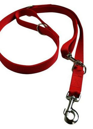 CHABA Smycz taśma regulowana - 30mm x 130/260cm czerwona