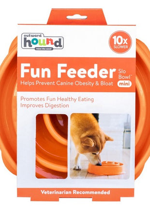 Outward Hound Fun Feeder Mini Miska spowalniająca pomarańczowa [51004]