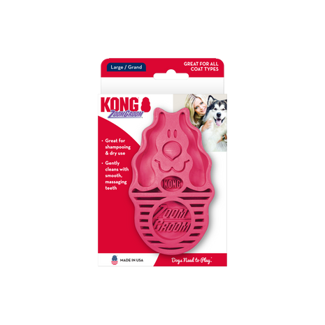KONG ZoomGroom Raspberry
