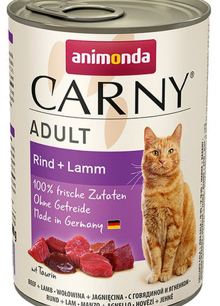Animonda Carny Adult Wołowina + Jagnięcina puszka 400g