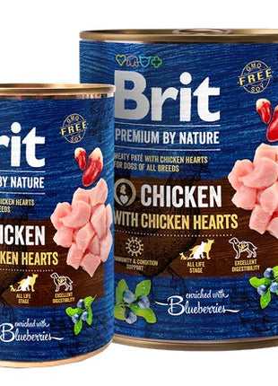 Brit Premium By Nature Chicken & Hearts puszka 800g
