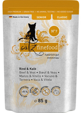 Catz Finefood Classic Senior N.07 Wołowina i cielęcina saszetka 85g