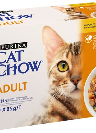 Purina Cat Chow Kurczak i cukinia saszetki 10x85g