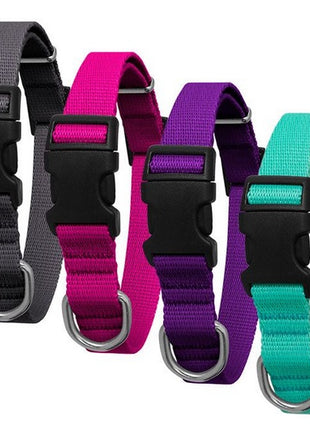 CHABA Obroża taśma regulowana gładka 16mm/42cm morska