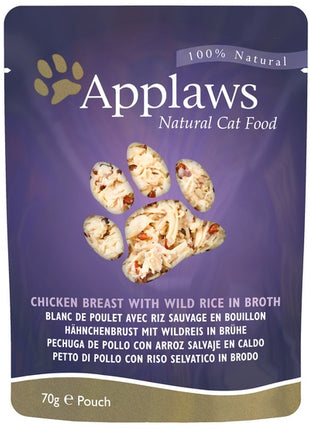 Applaws saszetka dla kota Kurczak i Dziki Ryż 70g