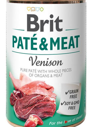 Brit Pate & Meat Dog Venison puszka 400g