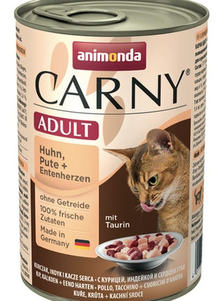 Animonda Carny Adult Kurczak, Indyk + Kacze serca puszka 400g