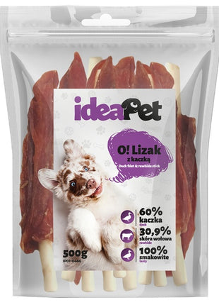 IdeaPet Lizak z kaczką 500g
