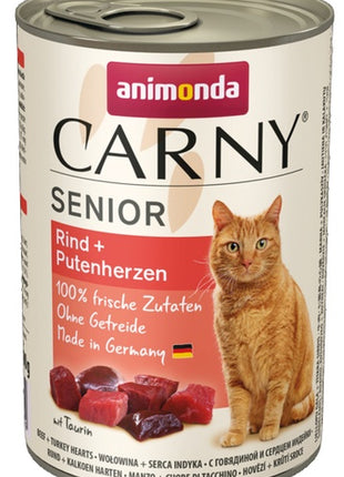 Animonda Carny Senior Wołowina + Serca Indyka puszka 400g
