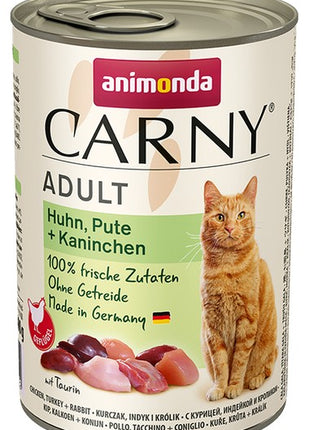 Animonda Carny Adult Kurczak, Indyk + Królik puszka 400g