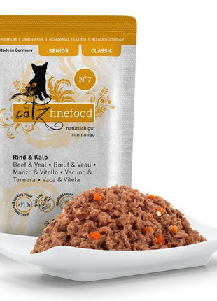 Catz Finefood Classic Senior N.07 Wołowina i cielęcina saszetka 85g