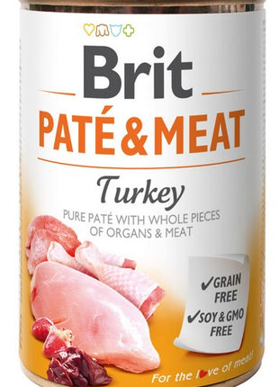 Brit Pate & Meat Dog Turkey puszka 400g