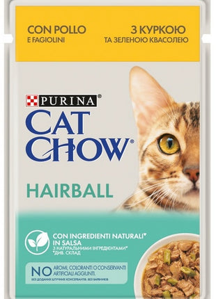Purina Cat Chow Hairball Kurczak saszetka 85g