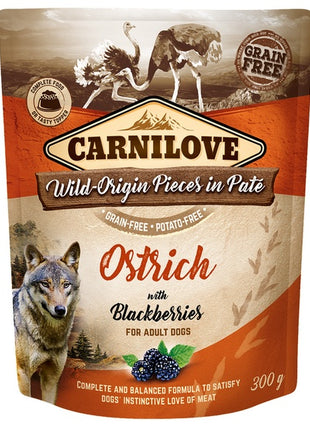 Carnilove Dog Ostrich & Blackberries - struś i jeżyny saszetka 300g
