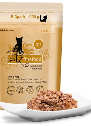 Catz Finefood Classic N.07 Wołowina i cielęcina saszetka 300g