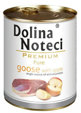 Dolina Noteci Premium Pies Pure Gęś i jabłko puszka 800g
