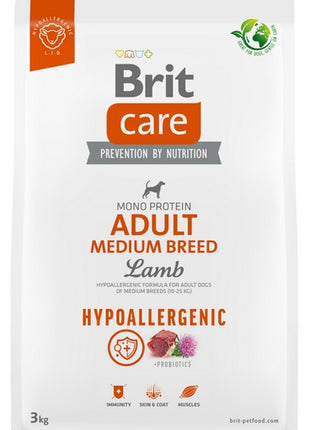 Brit Care Hypoallergenic Adult Medium Lamb 3kg