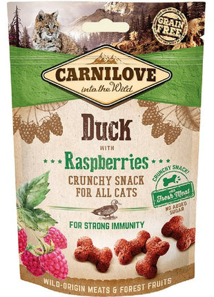 Carnilove Cat Snack Fresh Crunchy Duck+Raspberries 50g