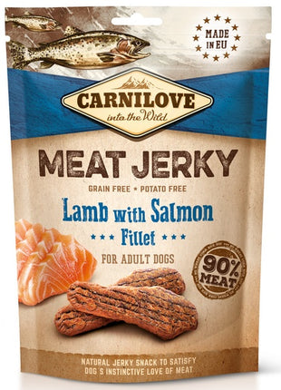 Carnilove Dog Jerky Lamb & Salmon Fillet - jagnięcina i filet z łososia 100g