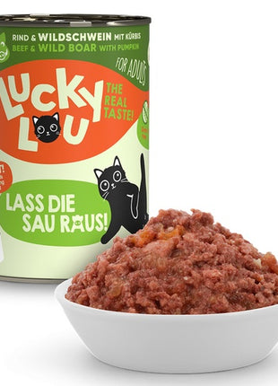 Lucky Lou Lifestage Adult Wołowina i dzik puszka 400g