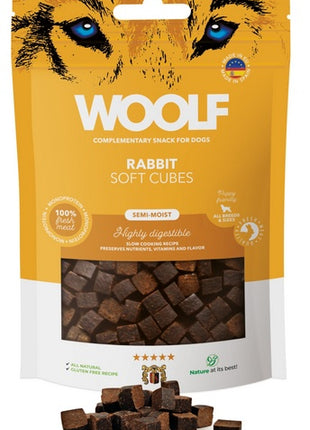 Woolf Soft Cubes Monoprotein Rabbit 100g