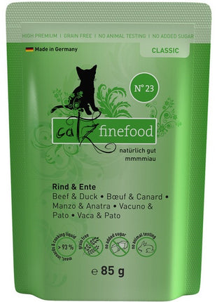 Catz Finefood Classic N.23 Wołowina i Kaczka saszetka 85g
