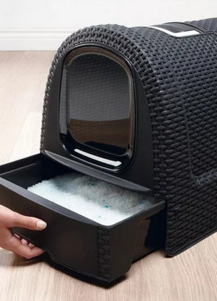 Curver Toaleta z filtrem dla kota grafitowo-biała