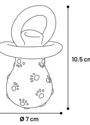 Flamingo Lateksowy Smoczek 10,5cm [517911]