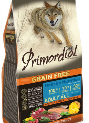 Primordial Dog Grain Free Adult Duck & Trout 12kg