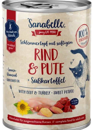 Sanabelle Wołowina, indyk i batat puszka 380g