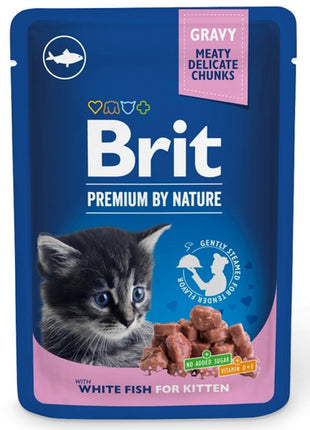 Brit Premium By Nature Cat Kitten White Fish sos saszetka 100g