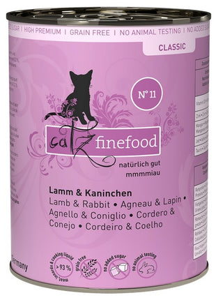 Catz Finefood Classic N.11 Jagnięcina i Królik puszka 400g