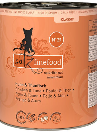 Catz Finefood Classic N.25 Kurczak i Tuńczyk puszka 800g