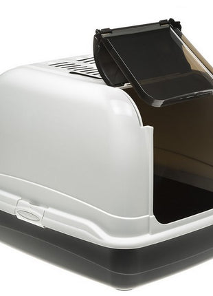 Ferplast Toaleta Maxi Bella biało-czarna - dla dużego kota [72070099]